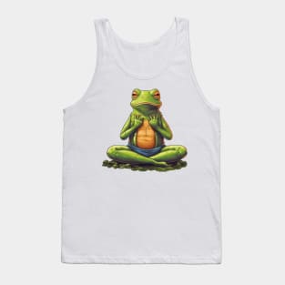 Namaste! Frog yoga is the best way to stay zen and happy Tank Top